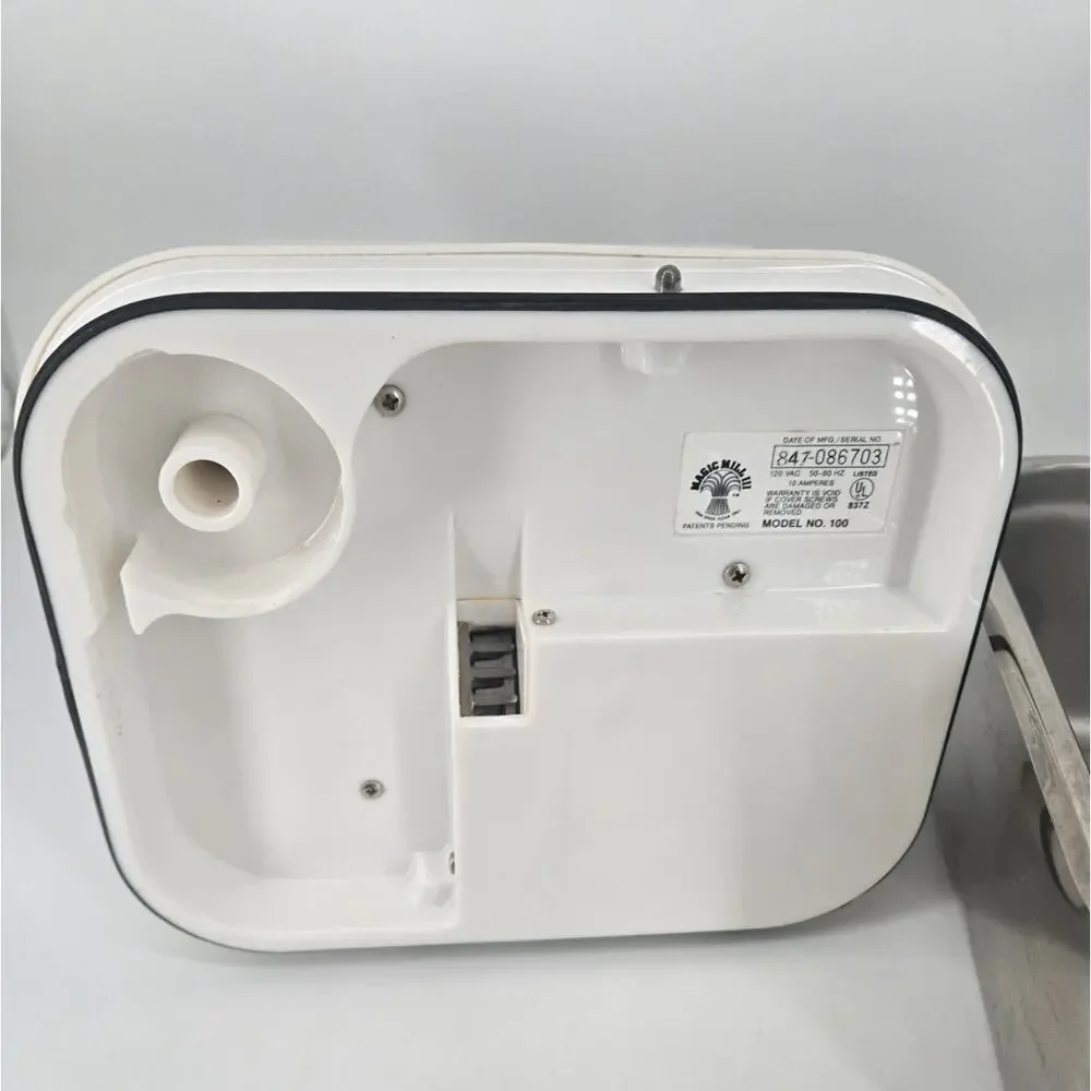 Magic Mill III Plus High Speed Electric Flour Grain Mill Grinder Model No. 100